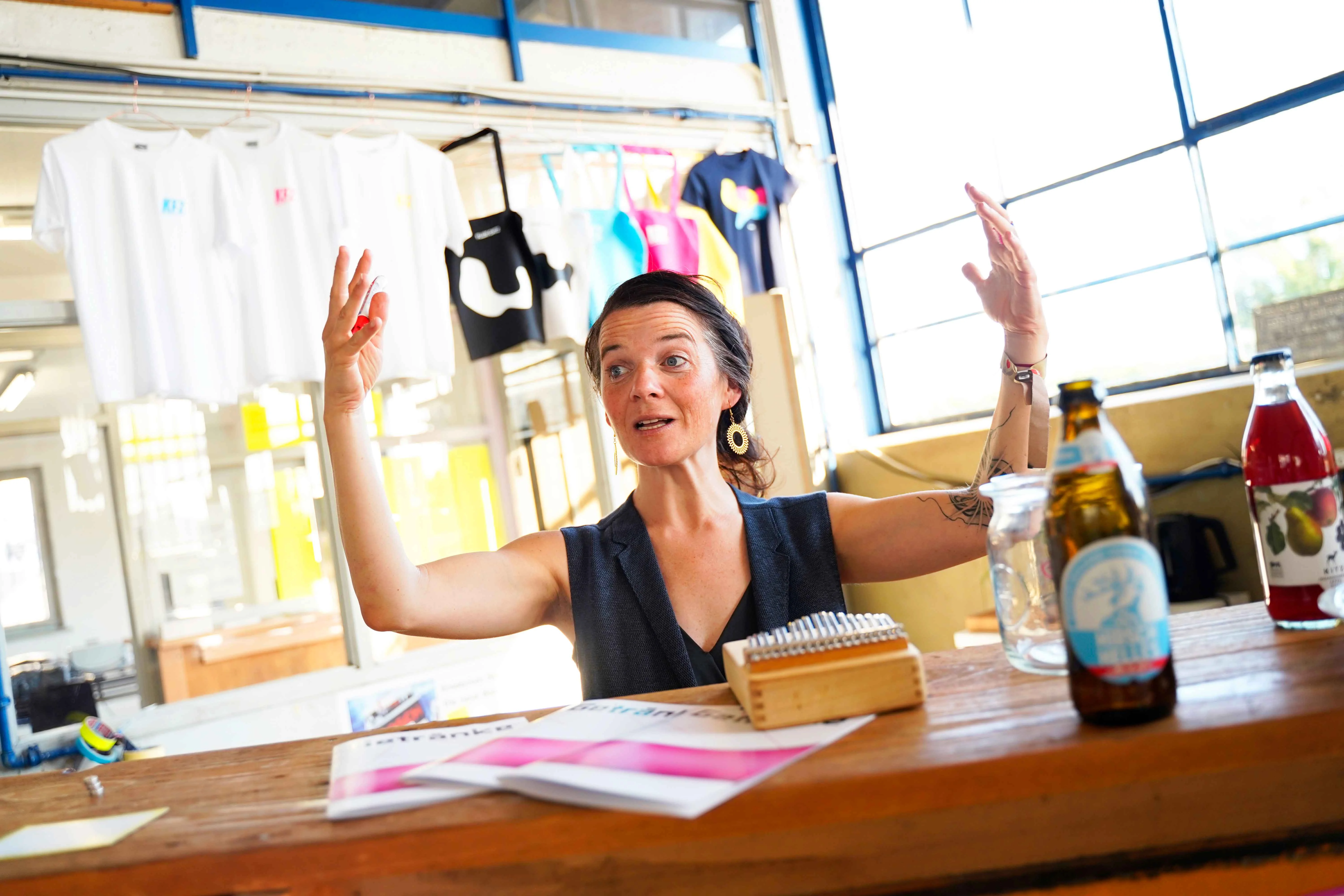 Bargespräch mit Doris Hofmann im KFZ - Kunst für Zukunft, 2025